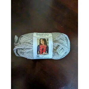 Red Heart Boutique Sashay Sparkle Yarn Silver Platinum Color 35yds